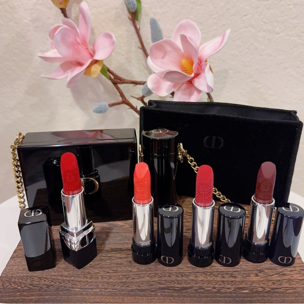 Dior Rouge Dior Minaudière Limited Edition Clutch & Lipstick Holder Gift Set New - Picture 2 of 7
